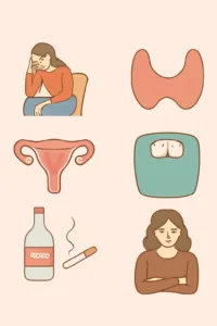 علل شایع قاعدگی نامنظم و اختلالات قاعدگی- دارک من