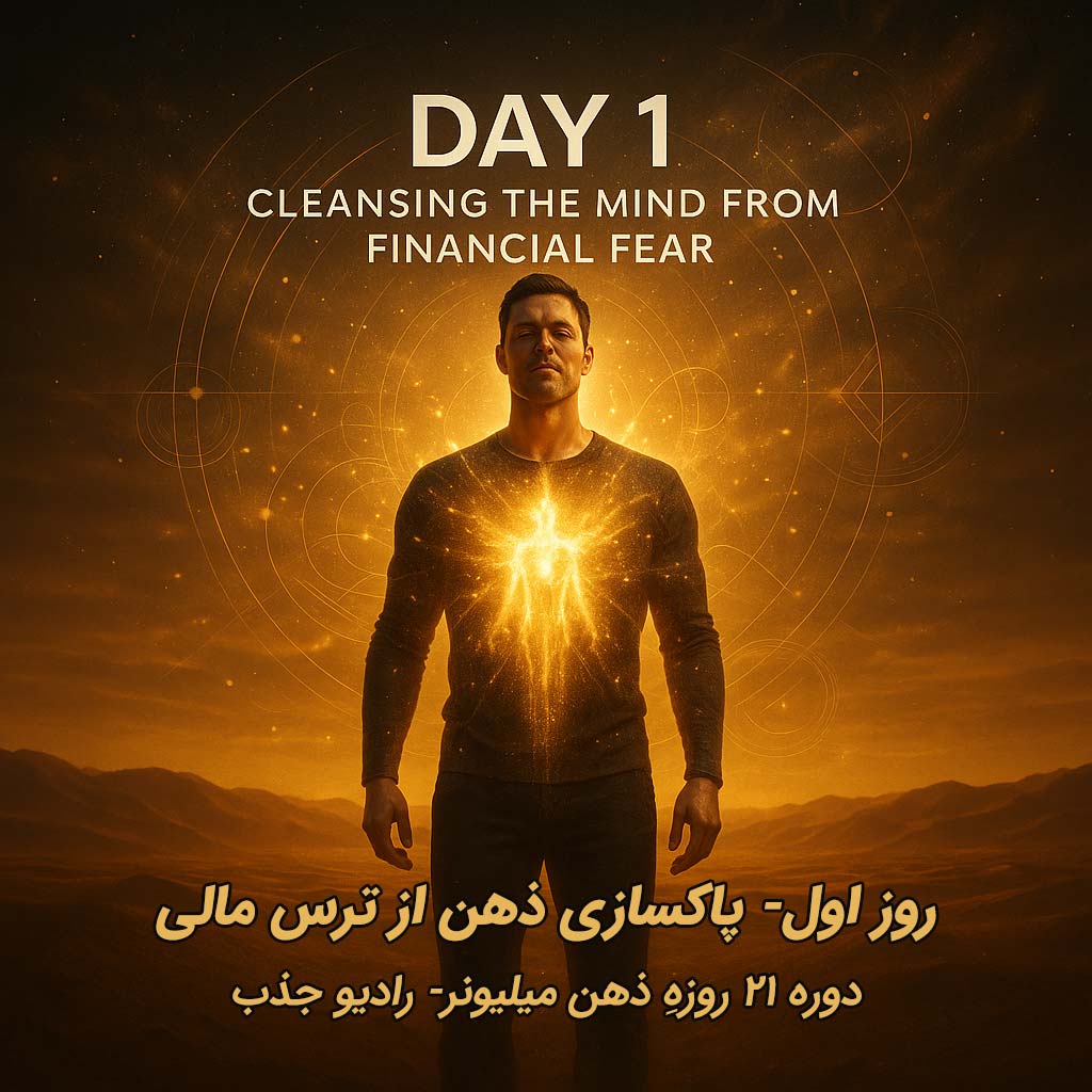 پاکسازی ذهن از ترس مالی- روز اول دوره 21 روزه ذهن میلیونر